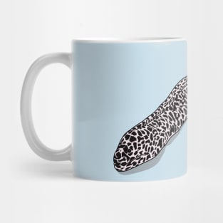 Spotted moray eel cartoon illustration Mug